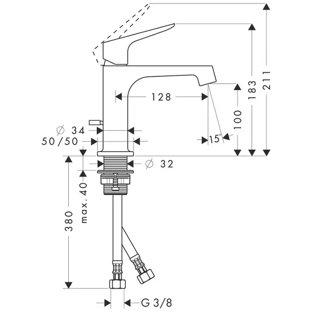 Axor - Citterio M - Mosdó csaptelep - 34010000 – 2. kép
