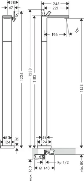 Axor - MyEdition - Mosdó csaptelep - 47042000 – 2. kép