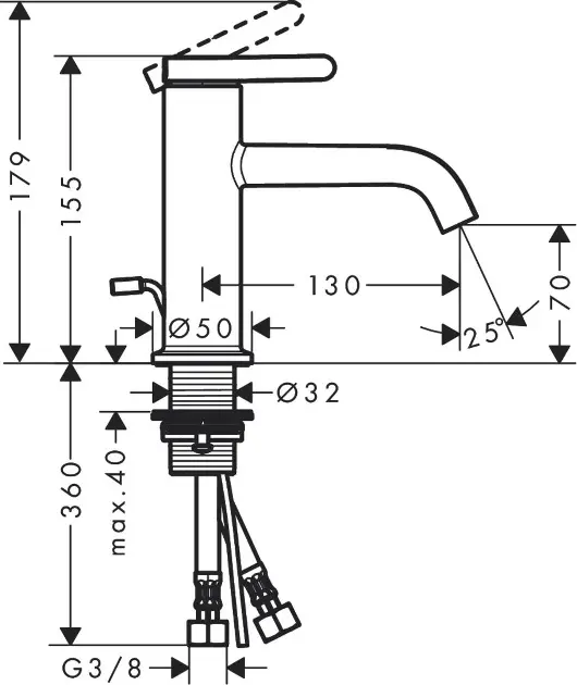 Axor - One - Mosdó csaptelep - 48000000 – 2. kép