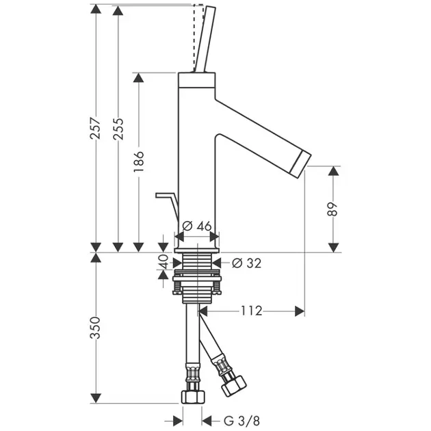 Axor - Starck - Mosdó csaptelep - 10111000 – 2. kép