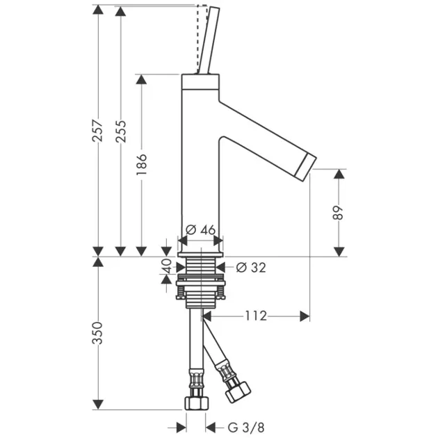Axor - Starck - Mosdó csaptelep - 10117000 – 2. kép