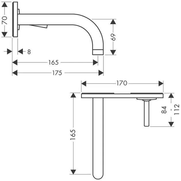 Axor - Uno - Mosdó csaptelep - 38112000 – 2. kép