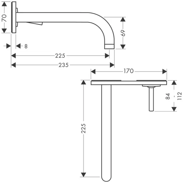 Axor - Uno - Mosdó csaptelep - 38115000 – 2. kép