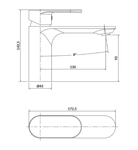 Cersanit - Crea - Mosdó csaptelep - S951-331 – 2. kép