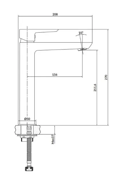 Cersanit - Mille - Mosdó csaptelep - S951-354 – 2. kép