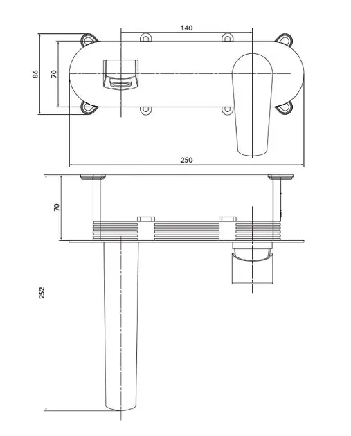 Cersanit - Moduo - Mosdó csaptelep - S951-337 – 2. kép