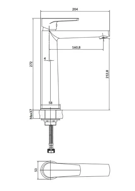 Cersanit - Moduo - Mosdó csaptelep - S951-363 – 2. kép