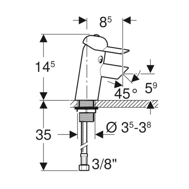 Geberit - Bambini - Mosdó csaptelep - 571600000 – 2. kép