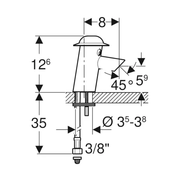 Geberit - Bambini - Mosdó csaptelep - 577660000 – 2. kép