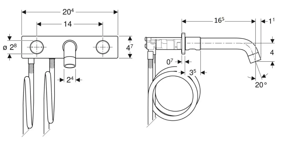 Geberit - ONE - Mosdó csaptelep - 116.462.14.1 – 2. kép