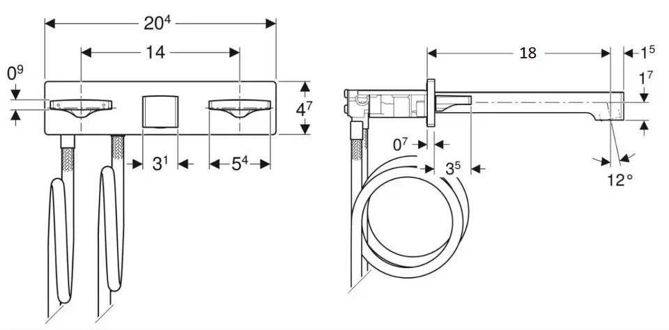 Geberit - ONE - Mosdó csaptelep - 116.463.14.1 – 2. kép