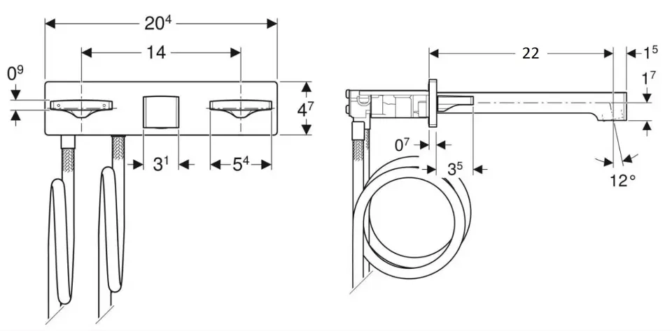 Geberit - ONE - Mosdó csaptelep - 116.465.21.1 – 2. kép
