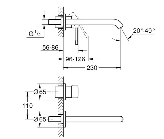 Grohe - Essence - Mosdó csaptelep - 19967A01 – 2. kép
