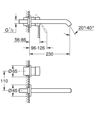 Grohe - Essence - Mosdó csaptelep - 19967DC1 – 2. kép