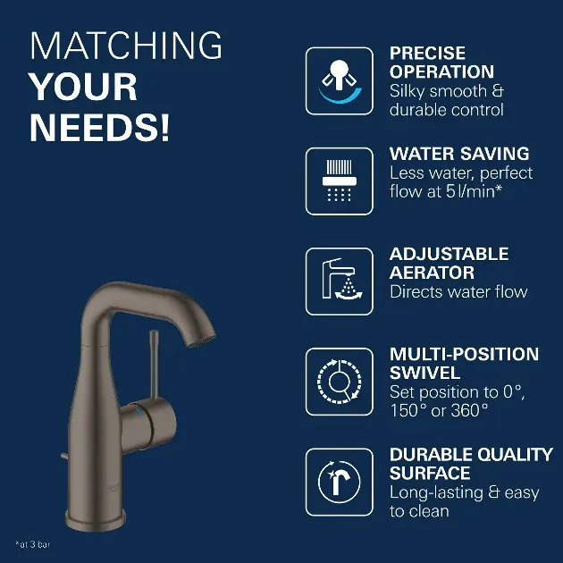 Grohe - Essence - Mosdó csaptelep - 23462AL1 – 4. kép