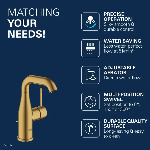 Grohe - Essence - Mosdó csaptelep - 23462GN1 – 4. kép