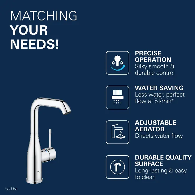 Grohe - Essence - Mosdó csaptelep - 23541001 – 7. kép