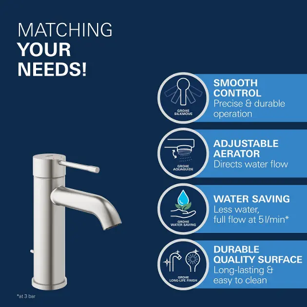 Grohe - Essence - Mosdó csaptelep - 23589DC1 – 5. kép