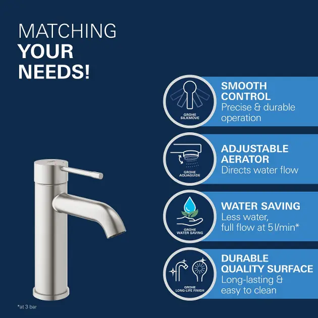 Grohe - Essence - Mosdó csaptelep - 23590DC1 – 5. kép