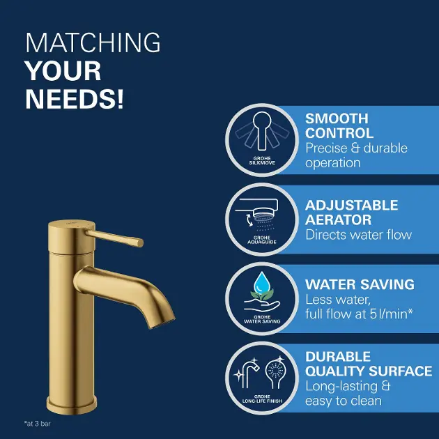 Grohe - Essence - Mosdó csaptelep - 23590GN1 – 4. kép