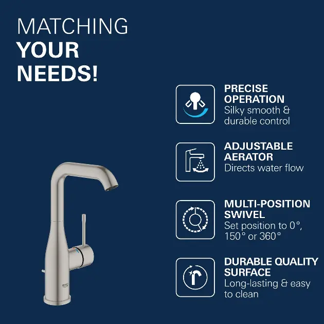 Grohe - Essence - Mosdó csaptelep - 32628DC1 – 5. kép