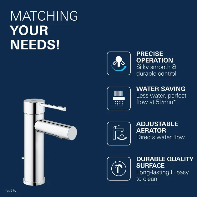 Grohe - Essence - Mosdó csaptelep - 32898001 – 4. kép