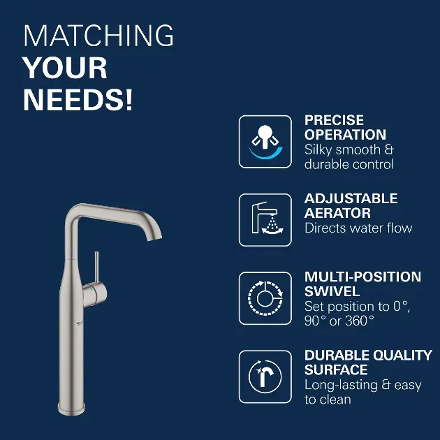 Grohe - Essence - Mosdó csaptelep - 32901DC1 – 4. kép