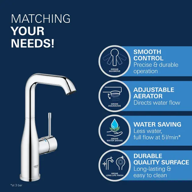Grohe - Essence New - Mosdó csaptelep - 23799001 – 5. kép