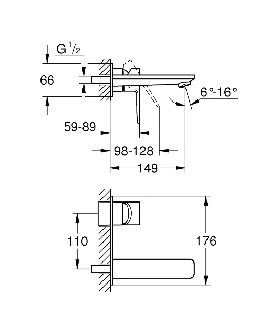 Grohe - Lineare - Mosdó csaptelep - 19409DC1 – 2. kép