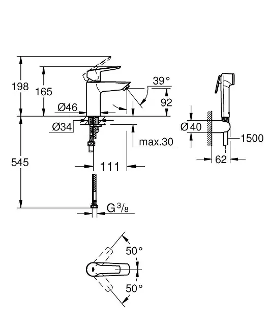 Grohe - QuickFix Start - Mosdó csaptelep - 231232433 – 2. kép
