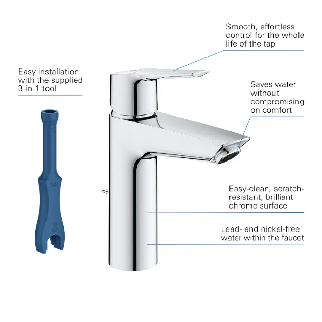 Grohe - QuickFix Start - Mosdó csaptelep - 23455002 – 9. kép