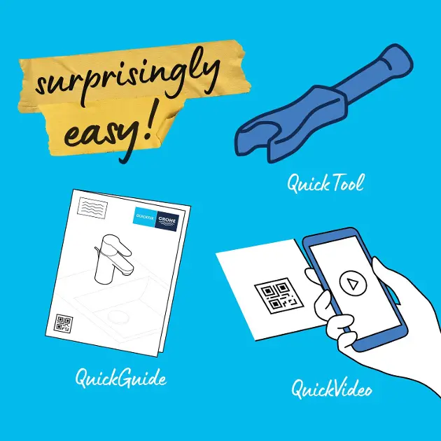 Grohe - QuickFix Start - Mosdó csaptelep - 235502432 – 13. kép