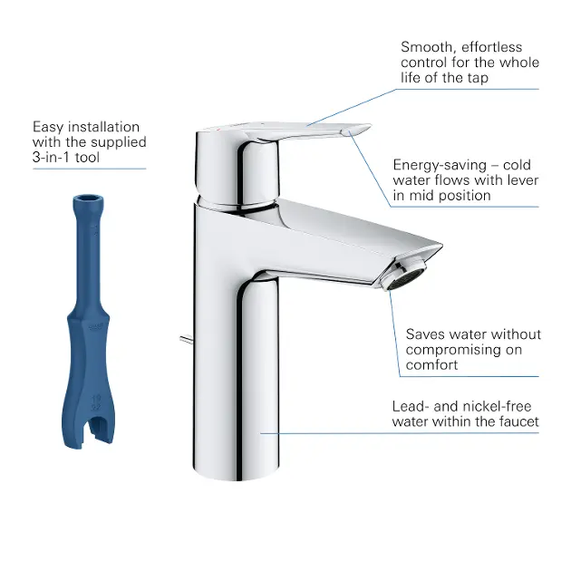 Grohe - QuickFix Start - Mosdó csaptelep - 23552002 – 7. kép