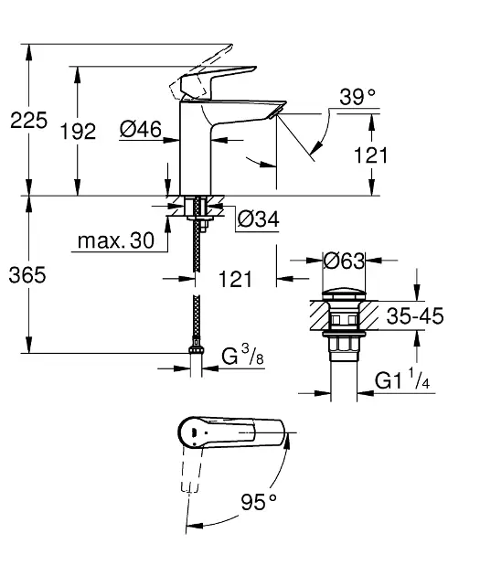 Grohe - QuickFix Start - Mosdó csaptelep - 237462432 – 2. kép