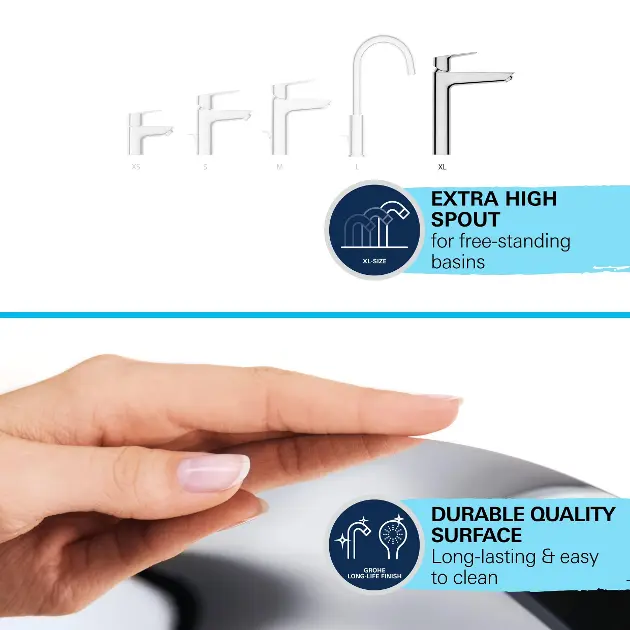Grohe - Start Edge - Mosdó csaptelep - 23777001 – 9. kép