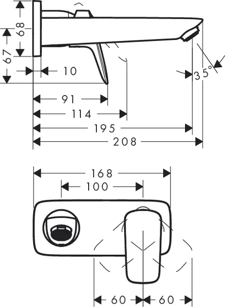 Hansgrohe - Logis - Mosdó csaptelep - 71220000 – 2. kép