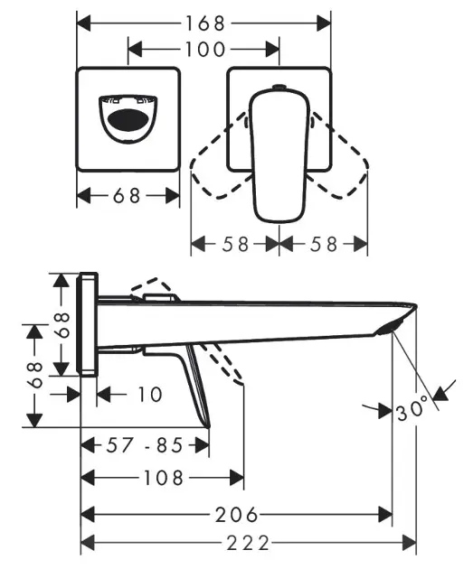 Hansgrohe - Logis - Mosdó csaptelep - 71256000 – 2. kép