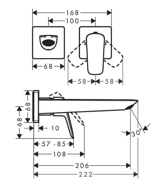 Hansgrohe - Logis - Mosdó csaptelep - 71256670 – 2. kép