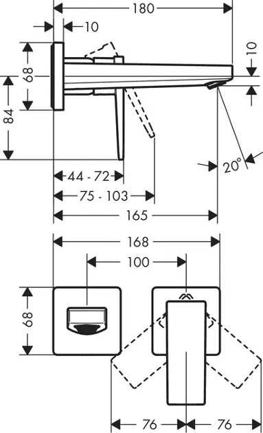 Hansgrohe - Metropol - Mosdó csaptelep - 32525000 – 2. kép