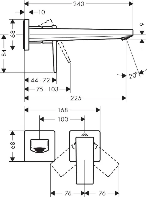 Hansgrohe - Metropol - Mosdó csaptelep - 32526140 – 2. kép
