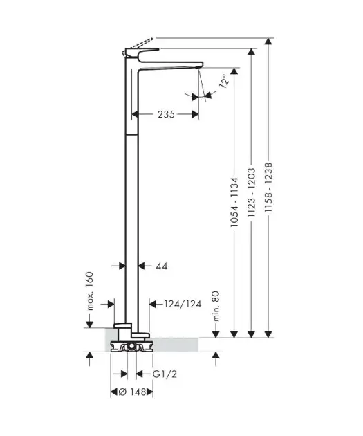 Hansgrohe - Metropol - Mosdó csaptelep - 32530000 – 2. kép