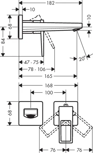 Hansgrohe - Metropol - Mosdó csaptelep - 74525000 – 2. kép