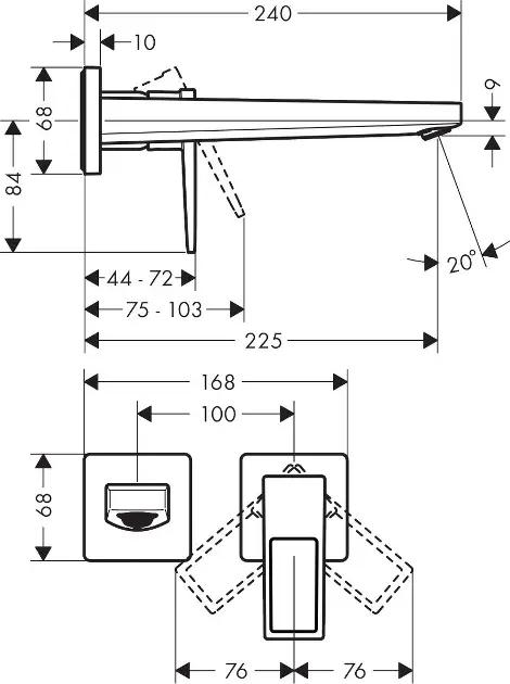 Hansgrohe - Metropol - Mosdó csaptelep - 74526000 – 2. kép