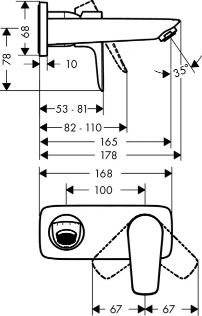 Hansgrohe - Talis E - Mosdó csaptelep - 71732000 – 2. kép