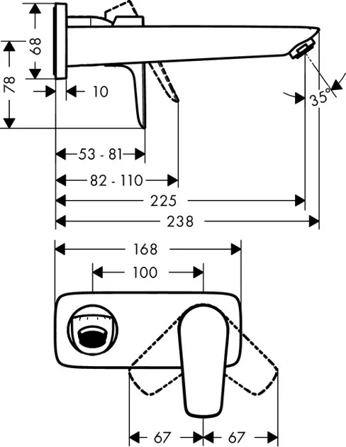 Hansgrohe - Talis E - Mosdó csaptelep - 71734000 – 2. kép