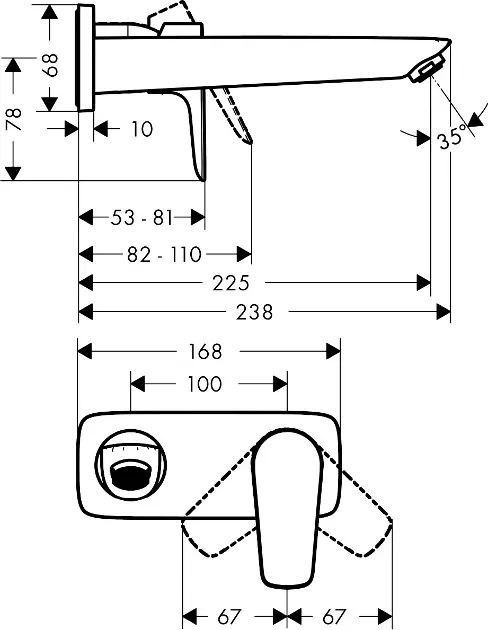 Hansgrohe - Talis E - Mosdó csaptelep - 71734990 – 2. kép