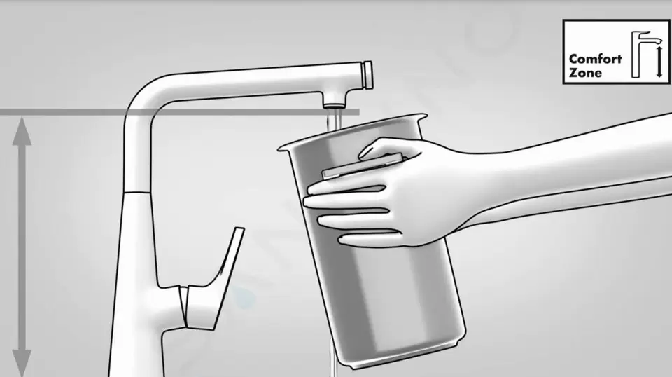 Hansgrohe - Vernis Blend - Mosdó csaptelep - 71580670 – 4. kép