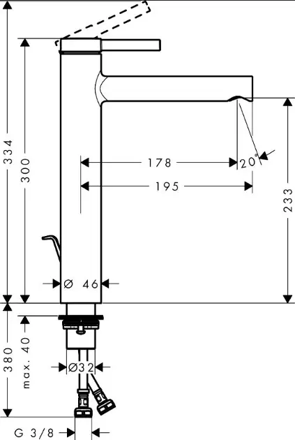 Hansgrohe - Zesis S - Mosdó csaptelep - 74730670 – 2. kép