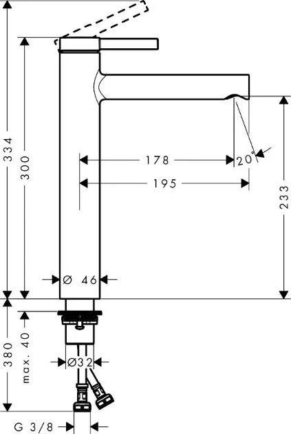 Hansgrohe - Zesis S - Mosdó csaptelep - 74731000 – 2. kép