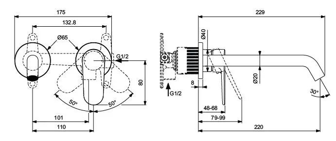 Ideal Standard - Cerafine Nuovo - Mosdó csaptelep - BD911XG – 2. kép